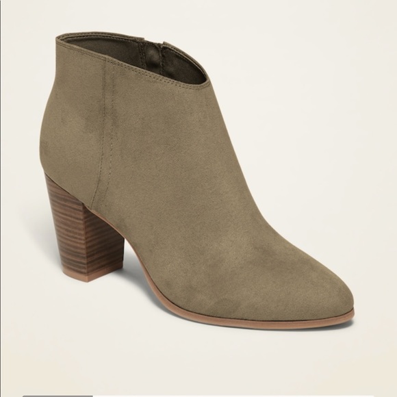 Old Navy Shoes - Old Navy Olive Booties